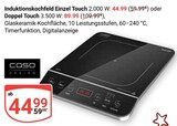 Induktionskochfeld Einzel Touch im Angebot bei GLOBUS in Halle Induktionskochfeld Einzel Touch Angebote von Caso Design bei GLOBUS Halle für 44,99 €