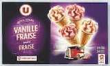 Petits cones glaces U - U en promo chez U Express Petits cones glaces U - U dans le catalogue U Express