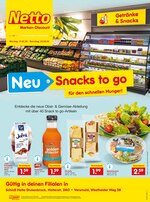 Netto Marken-Discount Prospekt "NEU - Snacks to go - Für den schnellen Hunger!", 2 Seiten, für Gütersloh, 17.02.2020 - 22.02.2020 Netto Marken-Discount Prospekt "NEU - Snacks to go - Für den schnellen Hunger!", 2 Seiten, für Gütersloh, 17.02.2020 - 22.02.2020
