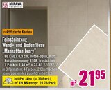 Feinsteinzeug Wand- und Bodenfliese „Manhattan Ivory“ Angebote von MIRAVA ceramics bei Hornbach Straubing für 19,95 €