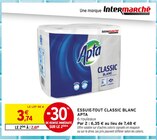 Essuie-Tout Classic Blanc - APTA dans le catalogue Intermarché Hyper