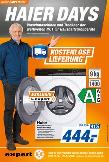 expert Prospekt der KW 43 "HAIER DAYS" Aktueller expert Prospekt "HAIER DAYS" Seite 1 von 4 Seiten
