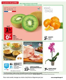 Prix et réduction Kiwi dans le prospectus Auchan Hypermarché en cours Offre Kiwi dans le catalogue Auchan Hypermarché du moment à la page 66