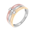 Bague en 3 ors et diamants à 587,00 € dans le catalogue E.Leclerc