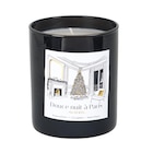 Bougie en verre noir et cire végétale parfumée "Feu de bois" dans le catalogue Maisons du Monde