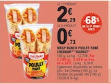 Wrap ranch poulet pané cheddar - DAUNAТ en promo chez E.Leclerc Wrap ranch poulet pané cheddar - DAUNAТ dans le catalogue E.Leclerc