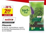 toom Baumarkt Wildeshausen - Pflanzerde Angebot im Prospekt Pflanzerde bei toom Baumarkt im Wildeshausen Prospekt für 7,99 €