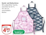 Bastel- und Werkschürze Angebote bei GLOBUS Saarbrücken für 4,99 €