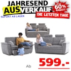 Benito 3-Sitzer + 2-Sitzer Sofa bei Seats and Sofas im Hanau Prospekt für 599,00 €