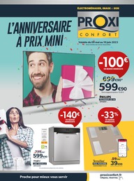 Proxi Confort Catalogue "L'anniversaire à prix mini", 8 pages, Nanteuil-en-Vallée,  09/05/2023 - 10/06/2023