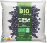 Myrtilles sauvages bio dans le catalogue Picard