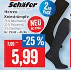 Herren-Kniestrümpfe im Angebot bei Kaufhaus Stolz in Greifswald Herren-Kniestrümpfe Angebote von Schäfer bei Kaufhaus Stolz Greifswald für 5,99 €