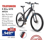 E-Bike MTB M924 Angebote von TELEFUNKEN bei ALDI Nord Kassel für 949,00 €