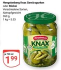 Knax Gewürzgurken im Angebot bei GLOBUS in Krefeld Knax Gewürzgurken Angebote von Hengstenberg bei GLOBUS Krefeld für 1,99 €