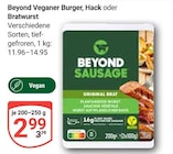 Veganer Burger von Beyond im aktuellen GLOBUS Prospekt