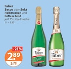 Faber sekt im V-Markt Prospekt Secco von Faber im aktuellen V-Markt Prospekt für 2,89 €