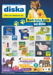 Lebensmittel im diska Prospekt in Hof Aktueller diska Prospekt mit Lebensmittel, "alles an deinem ort.", Seite 1