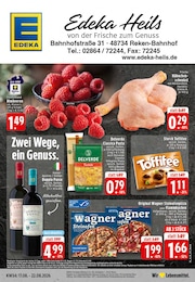 EDEKA Prospekt "Aktuelle Angebote", 24 Seiten, 17.08.2026 - 17.08.2026 Aktueller EDEKA Prospekt, "Aktuelle Angebote", mit Angeboten der Woche, gültig von 17.08.2026 bis 17.08.2026