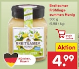 Frühlings-summen Honig von Breitsamer für 4,99 € bei Netto Marken-Discount im Angebot Frühlings-summen Honig von Breitsamer im aktuellen Netto Marken-Discount Prospekt