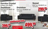 Aktuelles Garnitur Crystal Zweisitzer Angebot bei Die Möbelfundgrube in Saarbrücken ab 299,99 €