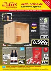 Netto Marken-Discount Discounter Prospekt der aktuellen Woche mit 40 Seiten, gültig von 01.11.2024 bis 30.11.2024, in Ellerau und Umgebung Aktueller Netto Marken-Discount Discounter Prospekt in Ellerau und Umgebung, "netto-online.de - Exklusive Angebote" mit 40 Seiten, 01.11.2024 - 30.11.2024
