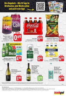 Coca Cola im aktuellen Trinkgut Prospekt (Bad Homburg (Höhe)) Coca Cola im Trinkgut Prospekt "Aktuelle Angebote" mit 8 Seiten (Bad Homburg (Höhe))
