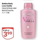 Love Vanilla Hand & Body Angebote von Bettina Barty bei GLOBUS Hürth für 3,99 €