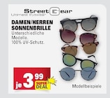 Damen/Herren Sonnenbrille Angebote von Street Gear bei E center Wiesbaden für 3,99 €