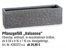 Pflanzgefäß „Valsonne“ bei OBI in Bonn Pflanzgefäß „Valsonne“ im Angebot bei OBI Bonn für 24,99 €