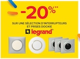 -20% sur une sélection d’interrupteurs et prises Dooxie Legrand - Legrand dans le catalogue Castorama