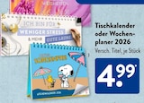 Tischkalender 2026 im ALDI SÜD Prospekt Tischkalender 2026 im aktuellen ALDI SÜD Prospekt für 4,99 €