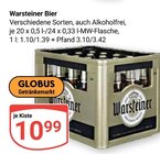 Aktuelle Warsteiner Angebote bei GLOBUS in Völklingen Aktuelles Bier Angebot bei GLOBUS in Völklingen ab 10,99 €