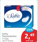 Softis Taschentücher für 2,49 € bei budni im Angebot Softis Taschentücher im aktuellen budni Prospekt