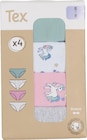 Culottes fantaisie fille - TEX en promo chez Carrefour Culottes fantaisie fille - TEX dans le catalogue Carrefour