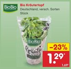 Bio Kräutertopf im Angebot bei Netto Marken-Discount in Erfurt Bio Kräutertopf Angebote von BioBio bei Netto Marken-Discount Erfurt für 1,29 €