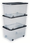 Lot de 3 bacs 50 L - Sundis en promo chez LEROY MERLIN Lot de 3 bacs 50 L - Sundis dans le catalogue LEROY MERLIN
