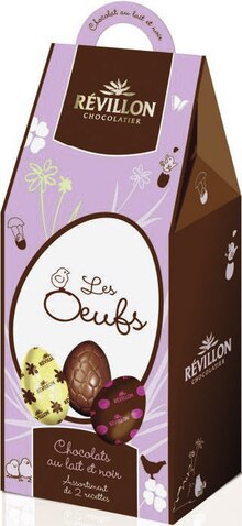 Casino Shop Gennevilliers - LES ŒUFS CHOCOLAT AU LAIT ET NOIR CHOCOLATIER Promo LES ŒUFS CHOCOLAT AU LAIT ET NOIR CHOCOLATIER dans le catalogue Casino Shop "# Les promos de Pâques !" à Gennevilliers