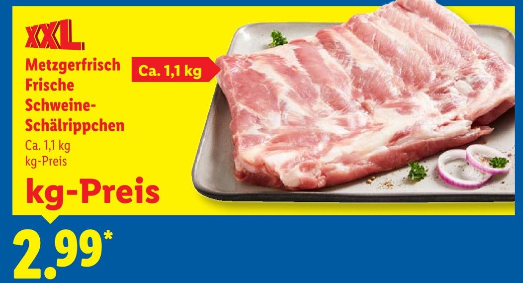 Frische Schweine-Schälrippchen