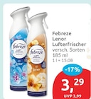 Lenor Luft Erfrischer Apribluete von Febreze im aktuellen budni Prospekt für 3,29 €
