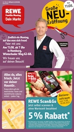 REWE Prospekt "Dein Markt" für Hamburg, 18 Seiten, 11.08.2025 - 16.08.2025