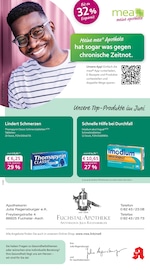 mea - meine apotheke Apotheke Prospekt der aktuellen Woche mit 4 Seiten, gültig von 01.06.2025 bis 30.06.2025, in Landsberg und Umgebung Aktueller mea - meine apotheke Apotheke Prospekt in Landsberg und Umgebung, "Unsere Juni-Angebote" mit 4 Seiten, 01.06.2025 - 30.06.2025