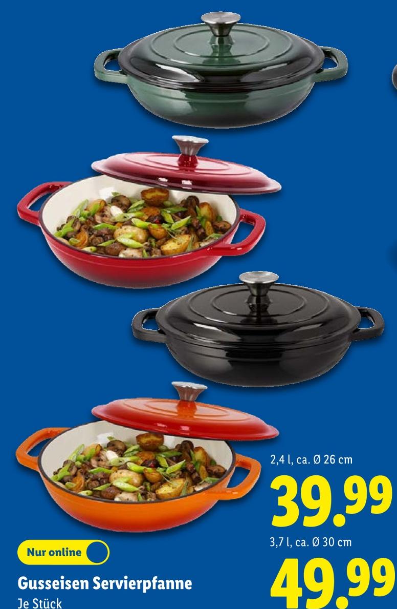 Gusseisen Servierpfanne