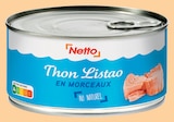 Thon Listao en morceaux au naturel - Netto en promo à 1,49 € chez Netto Thon Listao en morceaux au naturel - Netto dans le catalogue Netto