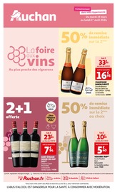 Prospectus Auchan Hypermarché à Nantes, "La foire aux vins", 36 pages de promos valables du 19/03/2024 au 01/04/2024