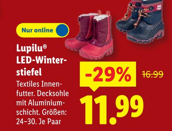 LED-Winterstiefel