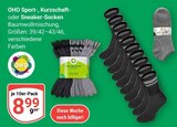 Sport- oder Kurzschaft-Socken im Angebot bei GLOBUS in Hanau Sport- oder Kurzschaft-Socken Angebote von OHO bei GLOBUS Hanau für 8,99 €