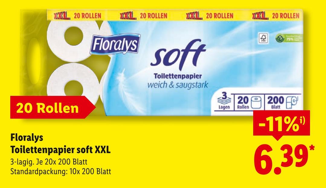 Toilettenpapier soft XXL