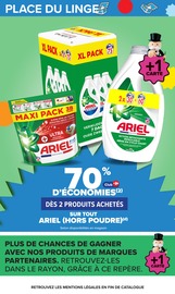 Promos Ariel dans le catalogue "LE MOIS MONOPOLY" de Carrefour Ariel en promo dans le catalogue Carrefour à la page 19