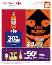 Catalogue Supermarchés Carrefour Market en cours à Saint-Martin-Vésubie et alentours, "HAHA HALLOWEEN : DES PRIX AFFREUSEMENT RIDICULES", 18 pages, 21/10/2025 - 02/11/2025