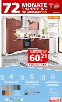 Kuchen im Segmüller Prospekt "Moderne Küchen mega günstig" mit 16 Seiten (München)